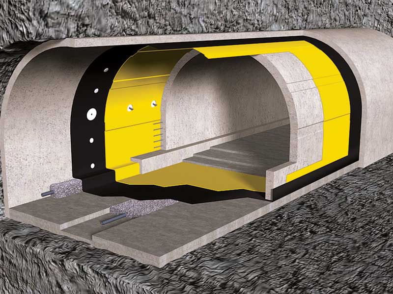 T-seriens tunnelvattentätningsark extrudering